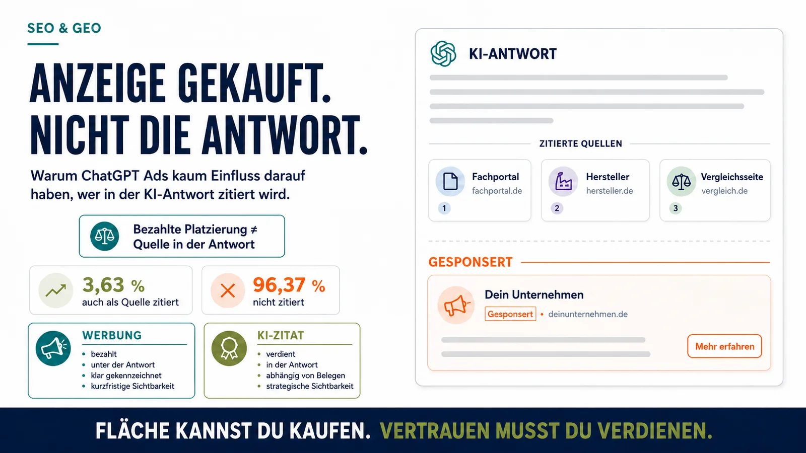 ChatGPT Ads in Deutschland: Was ein Anzeigenplatz nicht kauft